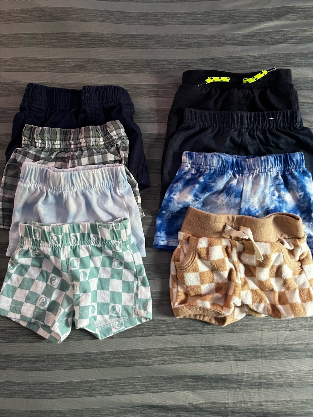 Assorted 0-3 M Shorts Lot (8) - Multi-Color Shorts